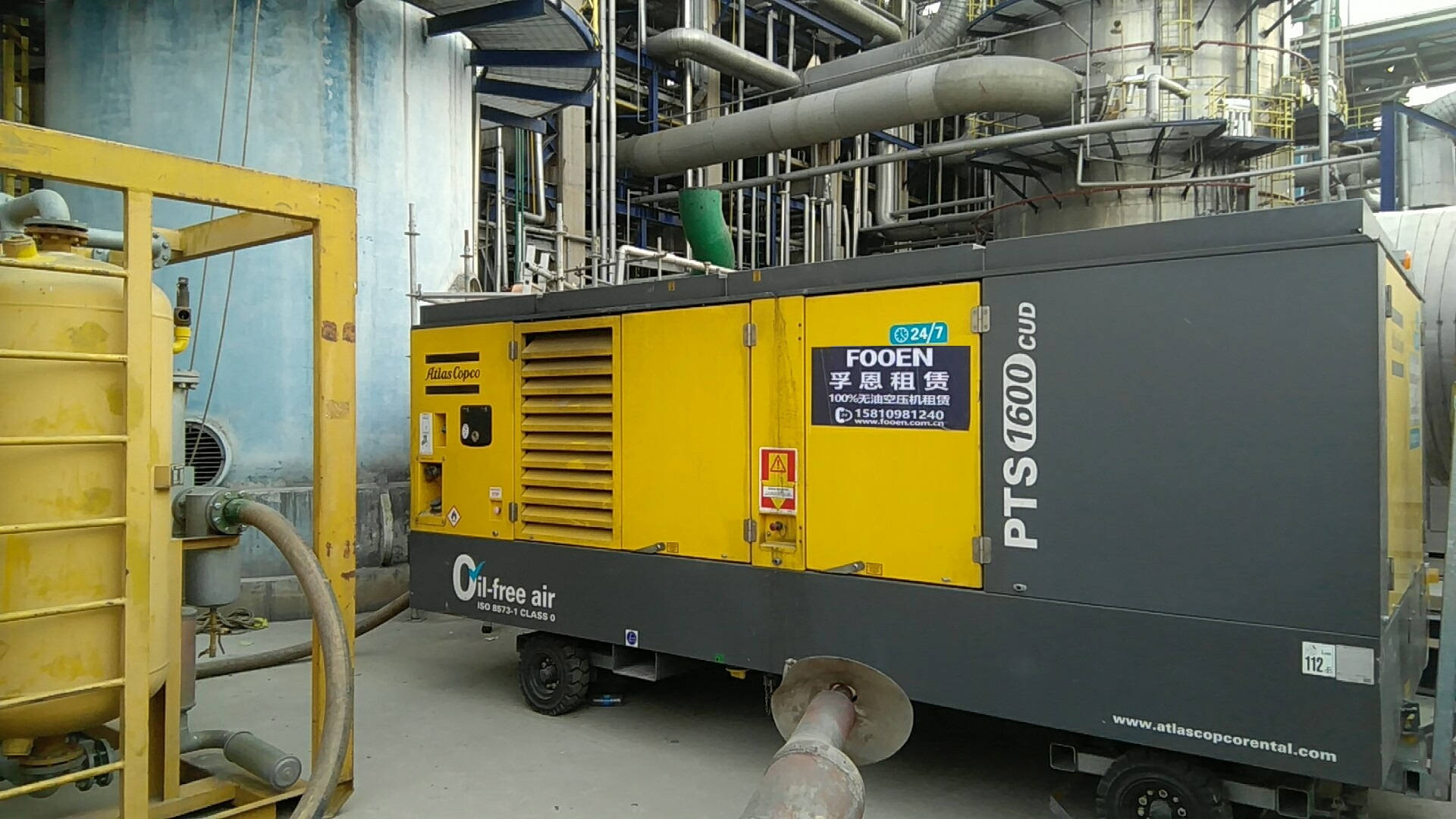 天津中沙石化空壓機租賃項目